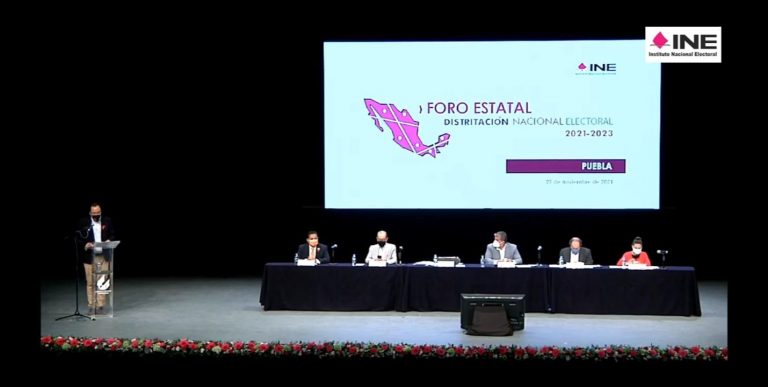 Foro de Distritación Nacional Electoral, realizado en el estado de Puebla