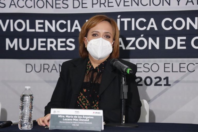 María de los Ángeles Lozano Mac Donald, Directora General de Política Criminal y Vinculación de la FISEL-FGR.
