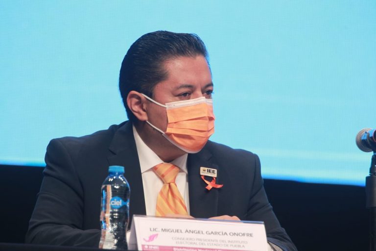 Miguel Ángel García Onofre, Consejero Presidente del Instituto Electoral del Estado de Puebla.