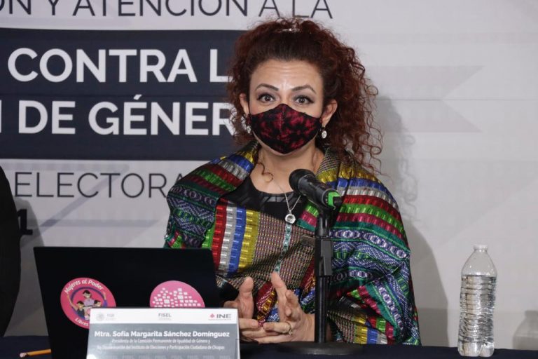 Margarita Sánchez Domínguez, Presidenta de la Comisión Permanente de Igualdad de Género y no discriminación del IEPC de Chiapas.