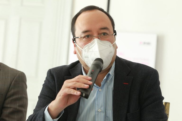 Ciro Murayama Rendón, Consejero Electoral del INE en la Conferencia de prensa después del Foro de Distritación Nacional Electoral 2021-2023.
