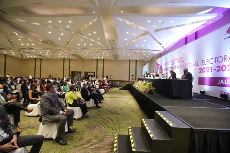 Foro de Distritación Nacional Electoral 2021-2023, realizado en Guadalajara, Jalisco.
