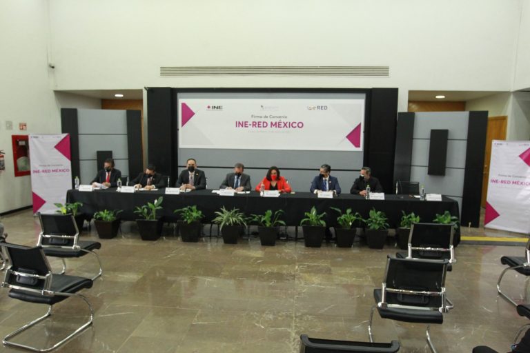FIRMA DE CONVENIO MARCO DE COLABORACIÓN INE- RED MÉXICO