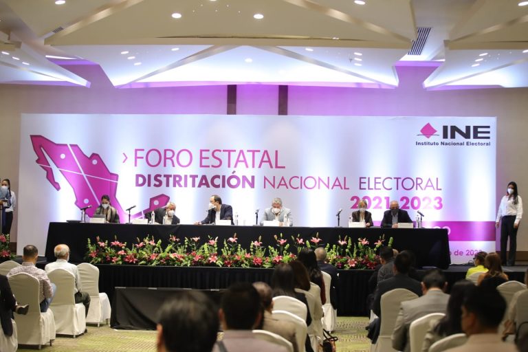 Foro de Distritación Nacional Electoral 2021-2023, realizado en Guadalajara, Jalisco.