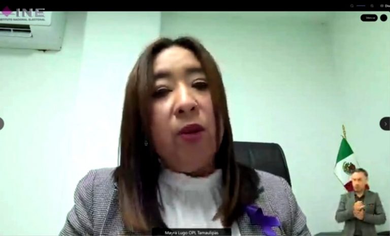 Mayra Gisela Lugo Rodríguez, Consejera Electoral y Presidenta de la Comisión Paridad de Género, Igualdad y No Discriminación del Instituto Electoral y de participación Ciudadana del Estado de Tamaulipas.