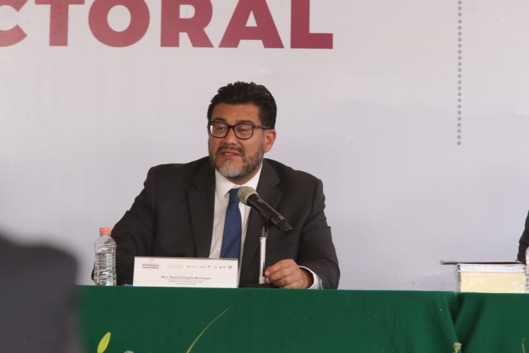 Reyes Rodríguez Mondragón, Magistrado Presidente del TEPJF en la Firma del Acuerdo por la Integridad Electoral.