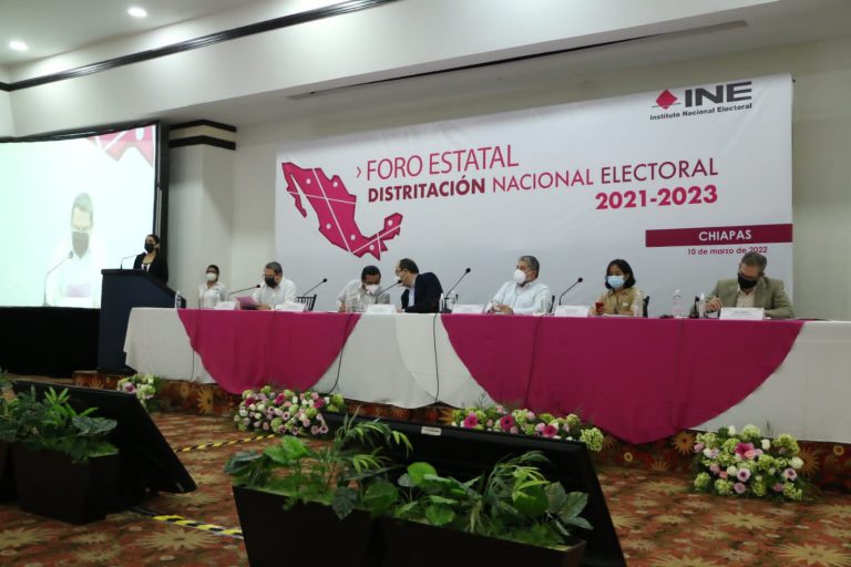 Foro de Distritación Electoral Nacional, realizado en el estado de Chiapas.