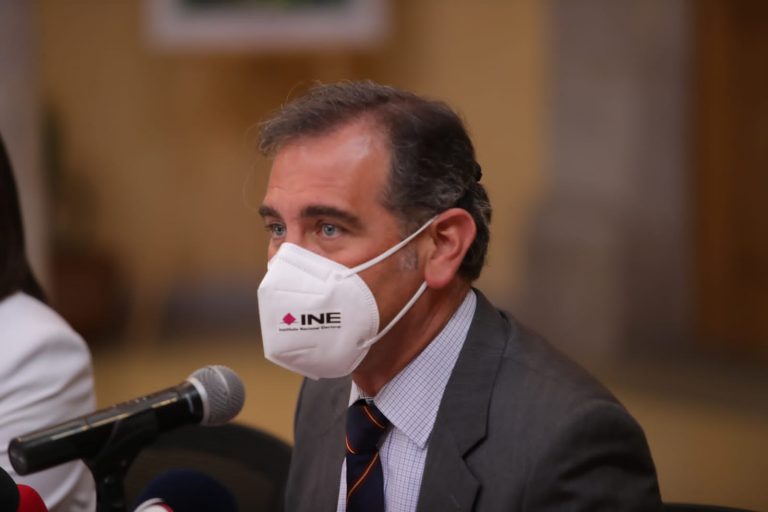 Lorenzo Córdova Vianello, Consejero Presidente del INE en la reunión en el Consejo Local  del Estado de Durango.