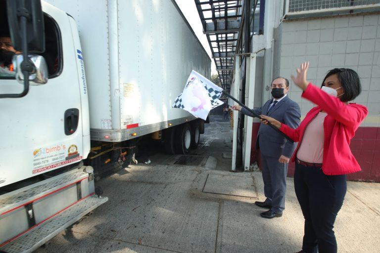 Norma Irene De La Cruz Magaña, Consejera Electoral del INE en el Banderazo de salida a distribución de papeletas para la consulta de Revocación de Mandato.