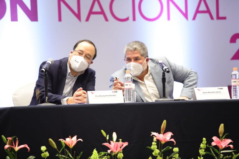 Ciro Murayama Rendón Consejero Electoral del INE y René Miranda Jaimes Director Ejecutivo del Registro Federal de Electores.