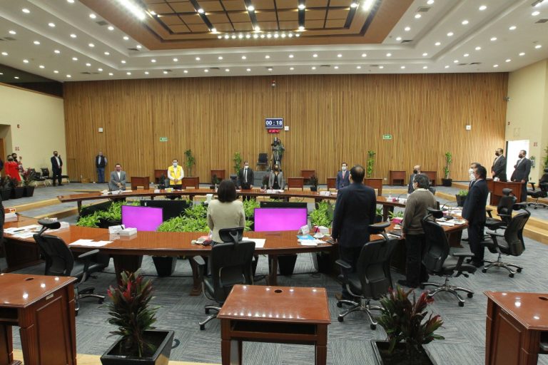 Minuto de silencio por el fallecimiento de la académica Dra. Silvia Gómez Tagle Y Diana Luz Treviño Rangel integrante de la Dirección Ejecutiva de Capacitación Electoral y Educación Cívica.