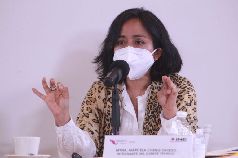 Marcela Cheng Oviedo, Integrante del Comité Técnico para el Seguimiento y Evaluación de los Trabajos de Distritación Nacional.