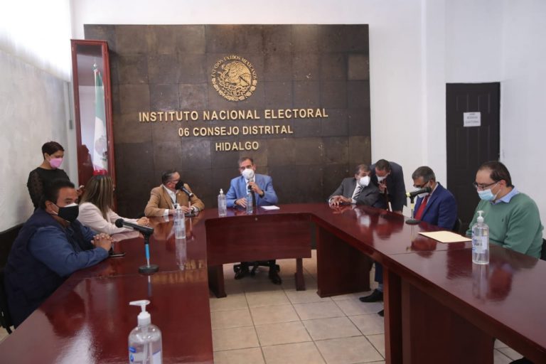 Reunión Junta Distrital 06 del estado de Hidalgo.
