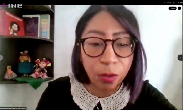 Esmeralda Estrada Pérez, Coordinadora de proyectos académicos en la DECEyEC del INE.