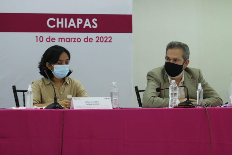 Marcela Cheng Oviedo y Rodrigo Morales Manzanares, integrantes del Comité Técnico para el Seguimiento y Evaluación de los Trabajos de Distritación Nacional.