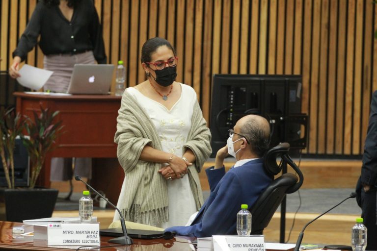 Claudia Zavala Pérez y Martín Faz Mora, Consejera y Consejero Electorales.