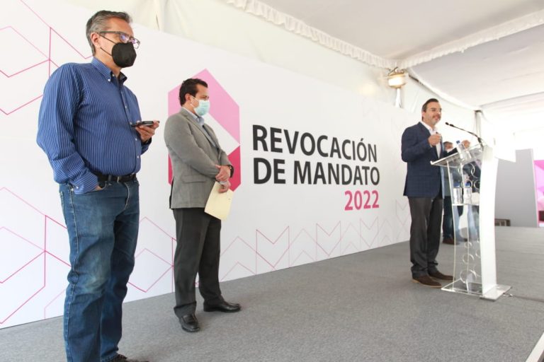 Conferencia de Prensa sobre la Revocación de Mandato.