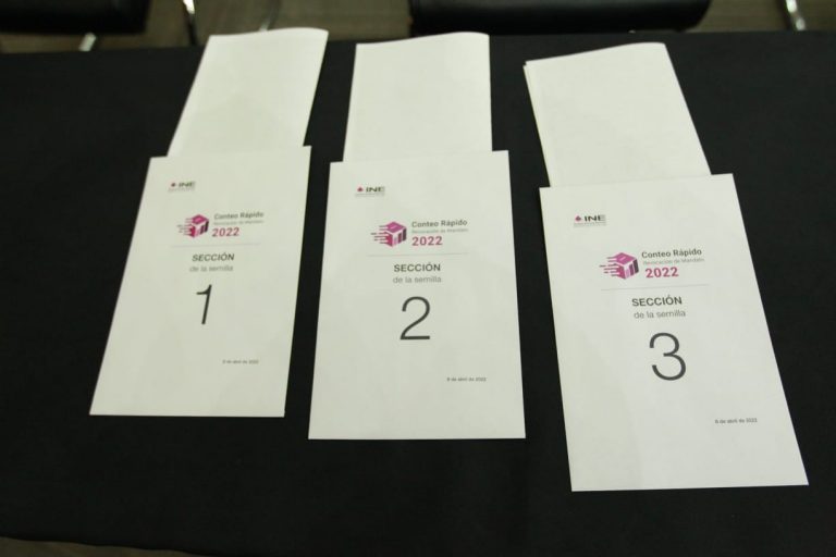 Acto de Selección de muestra para el Conteo Rápido del Proceso de Revocación de Mandato del Presidente de la República.