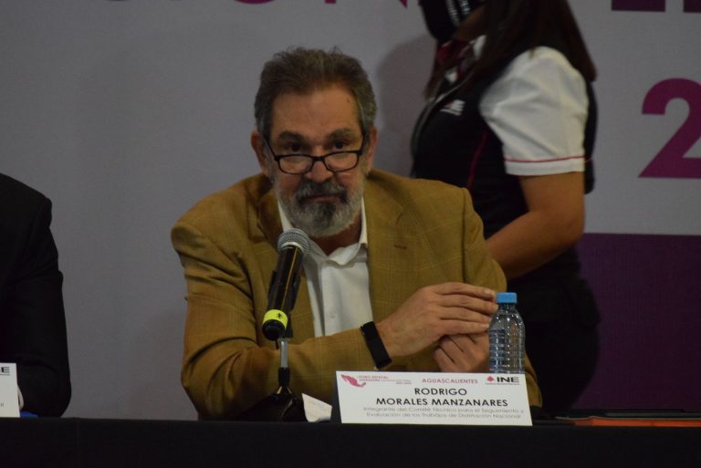 Rodrigo Morales Manzanares, Integrante del Comité Técnico para el Seguimiento y Evaluación de los Trabajos de Distritación Nacional.