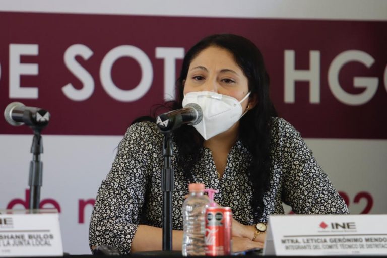 María Leticia Gerónimo Mendoza, integrante del Comité Técnico para el Seguimiento y Evaluación de los Trabajos de Distritación Nacional.