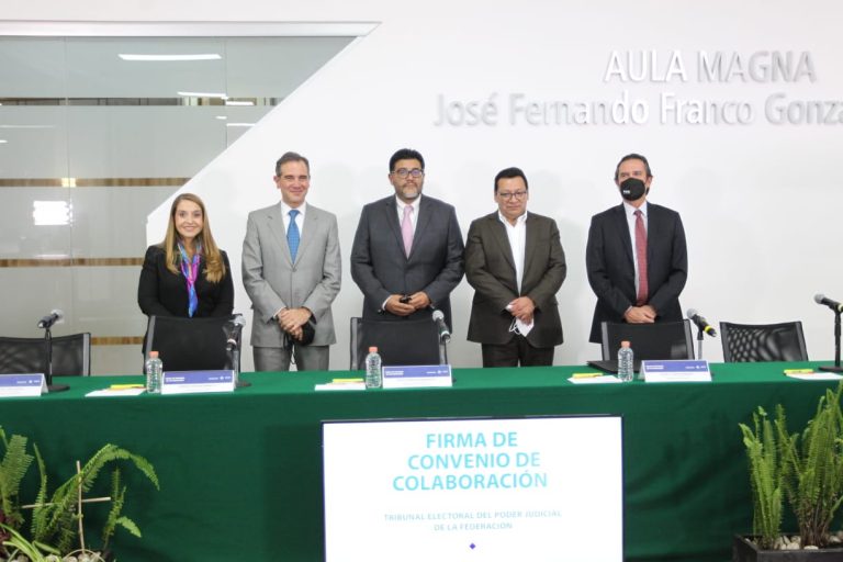 Firma de Convenio de Colaboración entre el INE-TEPJF.