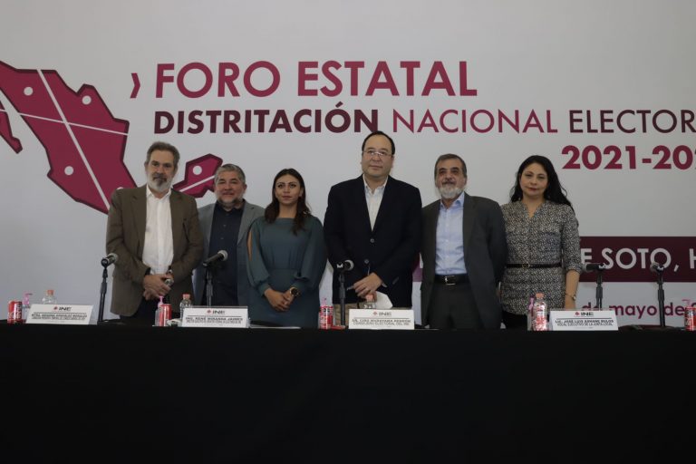 Foro de Distritación Nacional Electoral 2021-2023, realizado en Pachuca, Hidalgo.