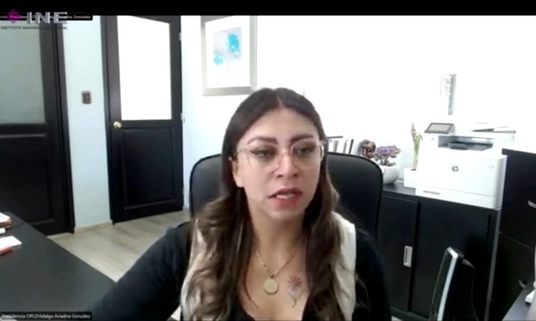 Ariadna González Morales, Consejera Presidenta Provisional del IEEH de Hidalgo.
