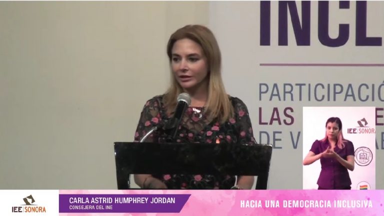 Carla Humphrey Jordan, Consejera Electoral del INE.