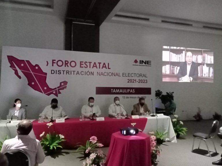 Foro de Distritación Nacional Electoral 2021-2023, realizado en el estado de Tamaulipas.