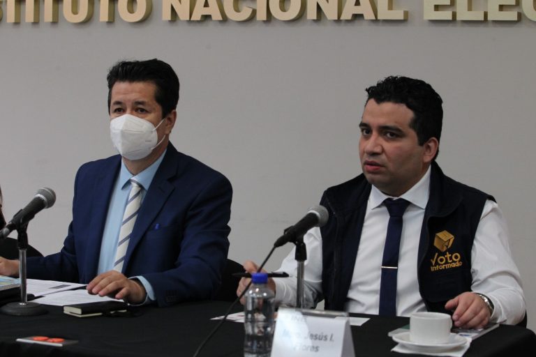 Conferencia de prensa de presentación del sitio: Voto Informado 2022.