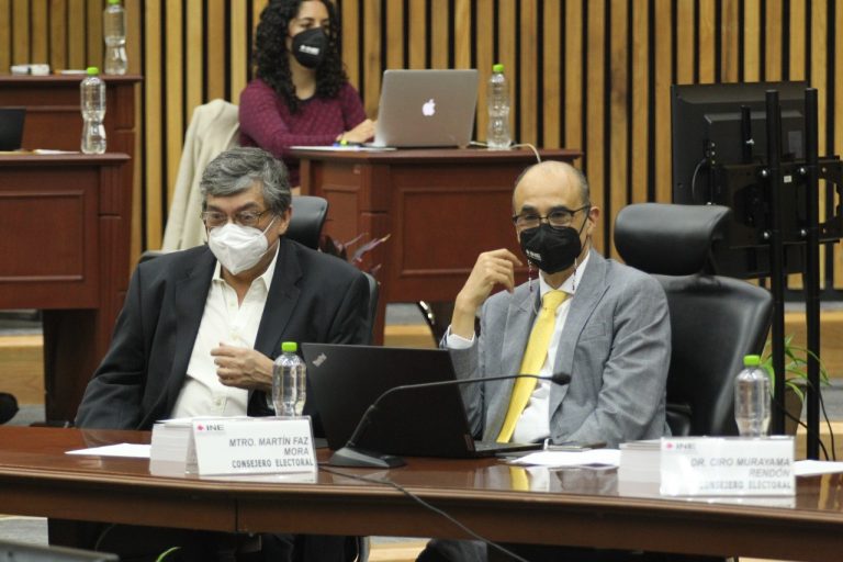 Ucc-Kib Espadas Ancona y Martín Faz Mora Consejeros Electorales.