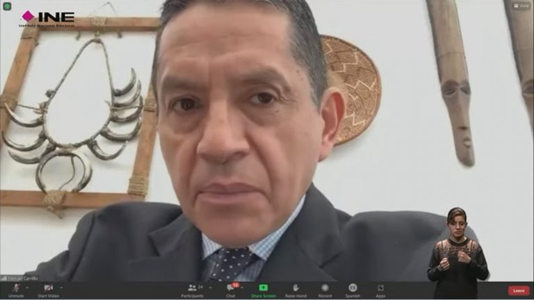 Manuel Carrillo Poblano, Coordinador de Asuntos Internacionales del INE.
