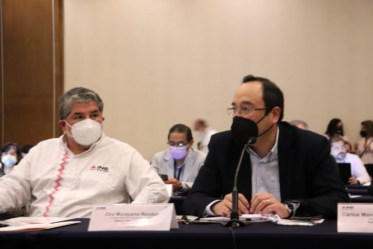 René Miranda Jaimes Director Ejecutivo del Registro Federal de Electores y Ciro Murayama Rendón Consejero Electoral del INE.