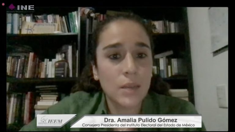 Amalia Pulido Gómez, Consejera Presidenta del Instituto Electoral del Estado de México.