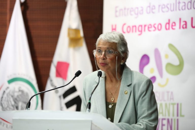 Olga Sánchez Cordero, Presidenta del Senado de la República.