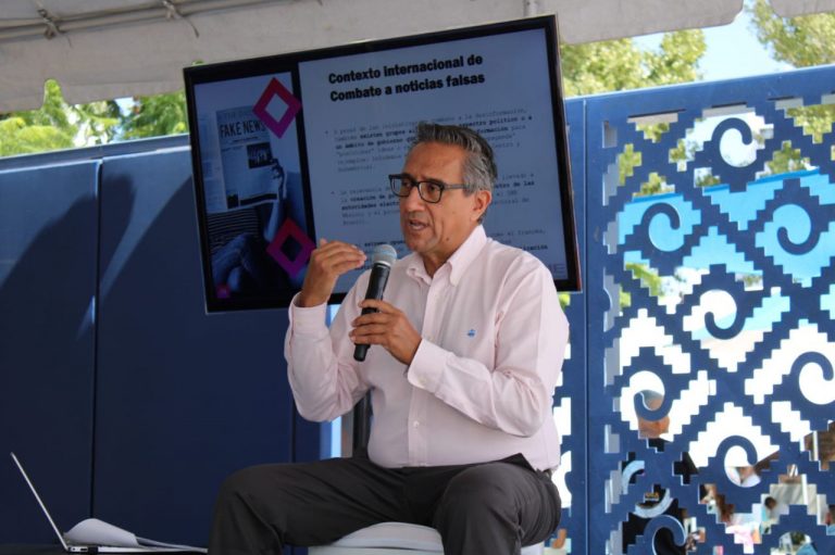 Conferencia de prensa sobre noticias falsas, Rubén Álvarez Mendiola  Coordinador Nacional de Comunicación Social INE