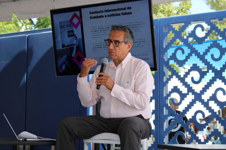 Conferencia de prensa sobre noticias falsas, Rubén Álvarez Mendiola  Coordinador Nacional de Comunicación Social INE