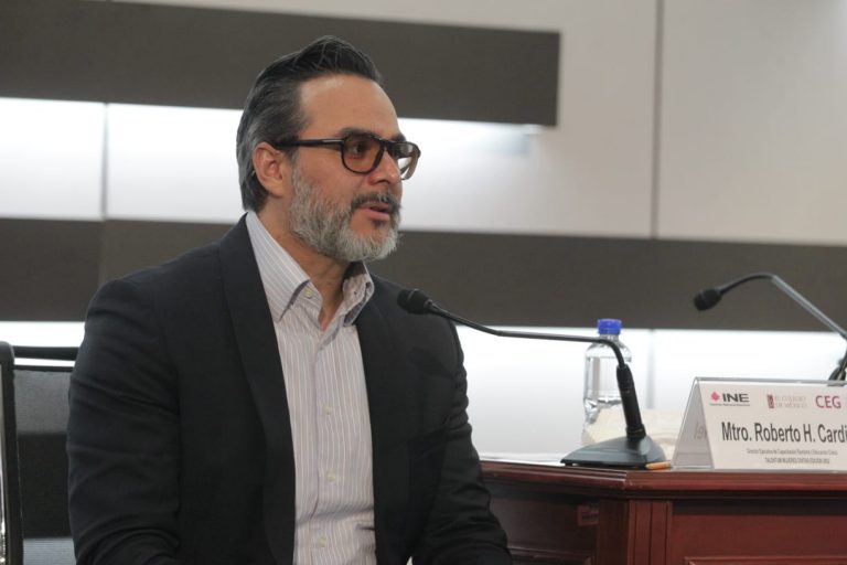 Roberto Heycher Cardiel Soto, Director Ejecutivo de Capaciotación Electoral y Educación Cívica del INE.