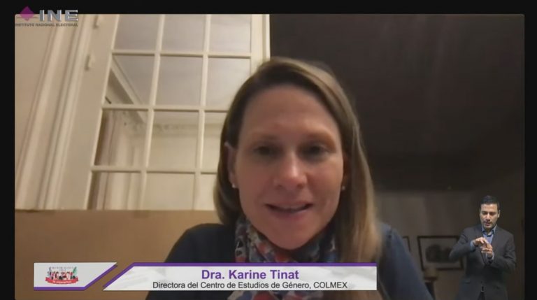 Karine Tinat, Directora del Centro de Estudios de Género, COLMEX.