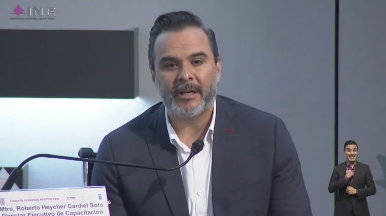 Roberto Heycher Cardiel Soto, Director Ejecutivo de Capacitación Electoral y Educación Cívica.