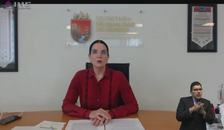 María Mandiola Totoricaguena, Secretaria de Igualdad de Género del Estado de Chiapas.