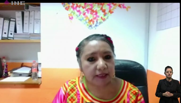 Margarita Cisneros Tzoni, Directora General del Instituto Estatal de la Mujer de Tlaxcala.