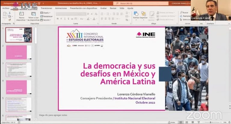 Lorenzo Córdova Vianello, Consejero Presidente del INE.