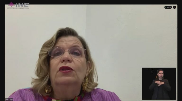 Nadine Gasman Zylbermann, Presidenta del Instituto Nacional de las Mujeres.