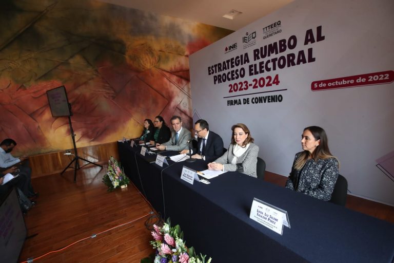 Firma de Convenio. Estrategia rumbo al Proceso Electoral 2023-2024.