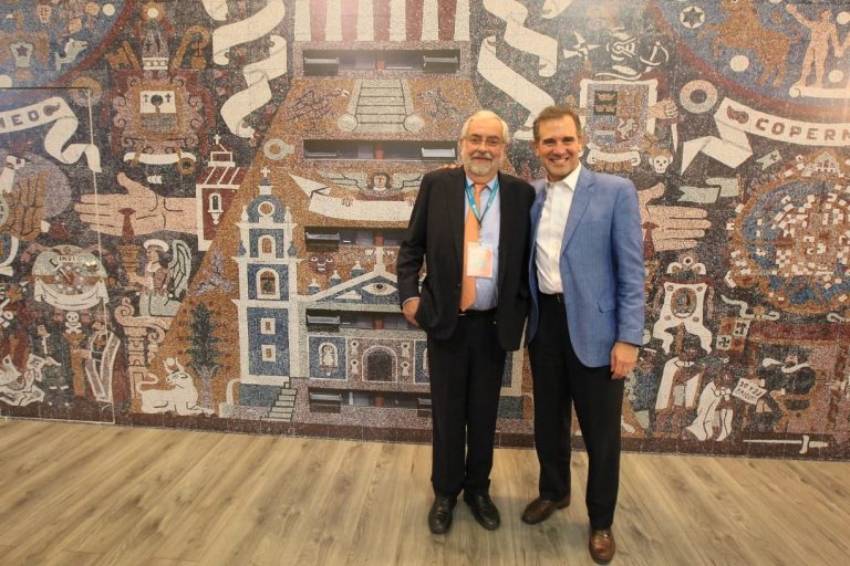 Enrique Graue Wiechers Rector de la UNAM y Lorenzo Córdova Vianello Consejero Presidente del INE.