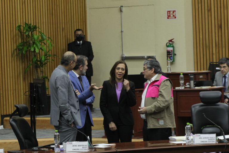 Martín Faz Mora Consejero Electoral, Lorenzo Córdova Vianello Consejero Presidente, Adriana Favela Herrera y Ucc-Kib Espadas Ancona Consejera y Consejero Electorales.