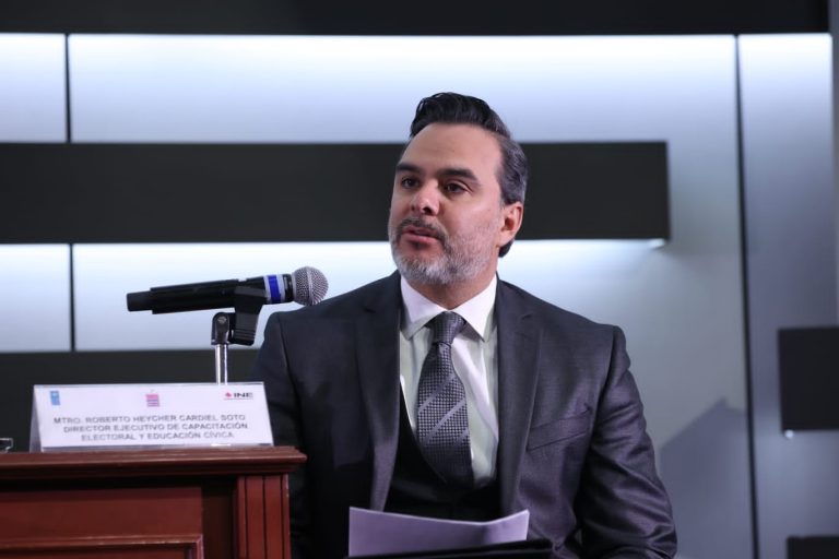 Roberto Heycher Cardiel Soto, Director Ejecutivo de Capacitación Electoral y Educación Cívica.