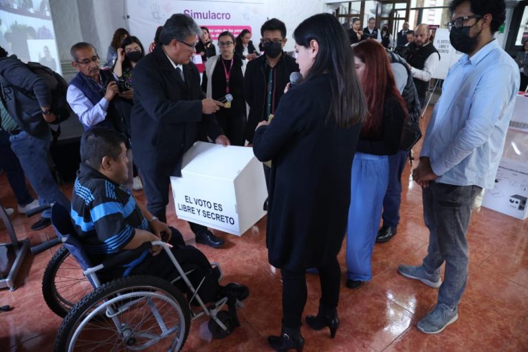 Simulacro para el ejercicio efectivo del voto de las personas con discapacidad y de la diversidad sexual.