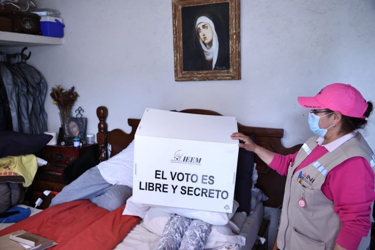 Inicio de la Jornada de voto anticipado para personas con alguna limitación física en el Estado de México.